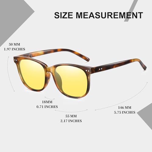 Image of HAOLOTA Polarized Sunglasses Men Women Designer Driving glasses Lightweight UV400 Protection