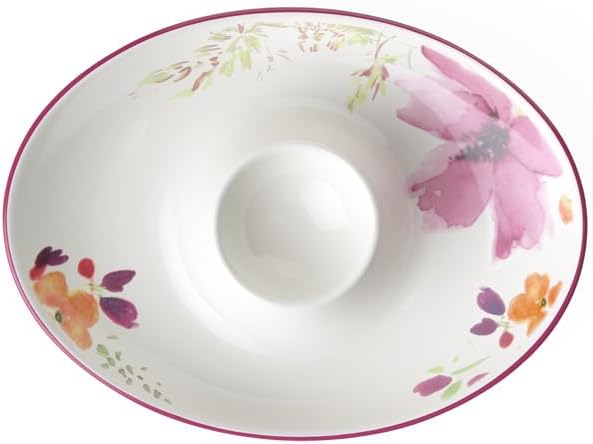 Villeroy & Boch Mariefleur Basic Egg Cup, Premium Porcelain, White/Multicoloured