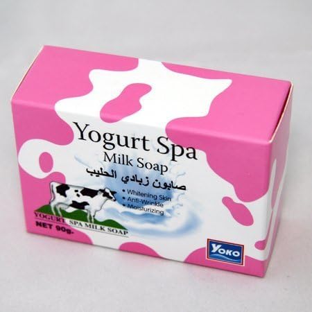 2 Yoko SPA Milk Soap with Yogurt Yoghurt Extract Whitening Anti-wrinkle Made in Thailand