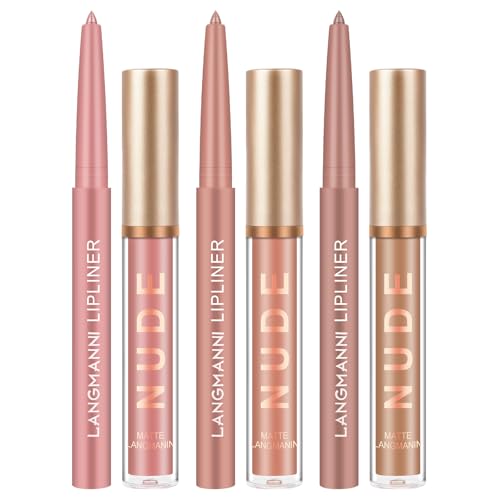 LOPHE Rossetto Liquido, 3 Lucidalabbra Opaco con 3 Matite per