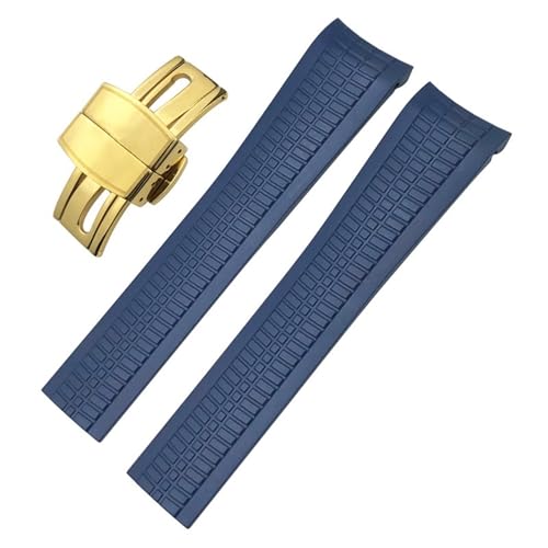 Bracelet montre 22mm silicone pour Patek Aquanaut 5968G en voyage