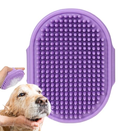 Spazzola Per Cani Per Animali A Pelo Corto - Strumenti Comodi Per Toelettatura E Massaggio - Spazzola Per Doccia Per Cani | Per Cuccioli Gattini Conigli Porcellini D'Interno Esterno Casa