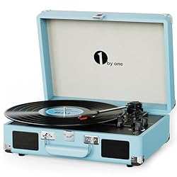1 BY ONE Bluetooth Vinyl Turntable