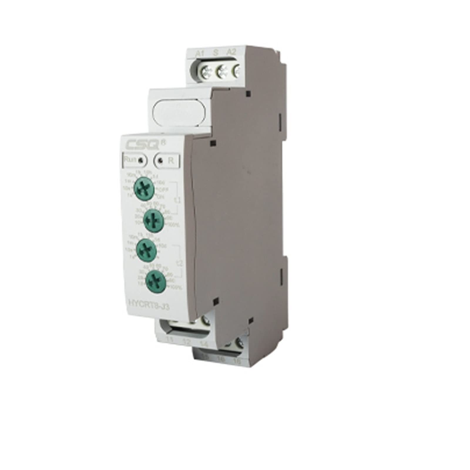 CSQ HYCRT8-J Display digitale LED Relè temporizzatore ciclo asimmetrico SPDT 220V 16A AC/DC12V-240V elettronico ripetuto(Ac-dc24-240v,HYCRT8-J3)