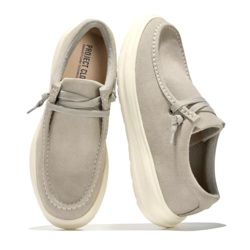 Image of Project Cloud Genuine Leather Loafers for Men - Non-Slip Mens Shoes (Dante) | High Density SmartFoam Insole Mens Loafers - Lightweight Sneakers for Men Footwear and Water Resistant Mens Sneakers
