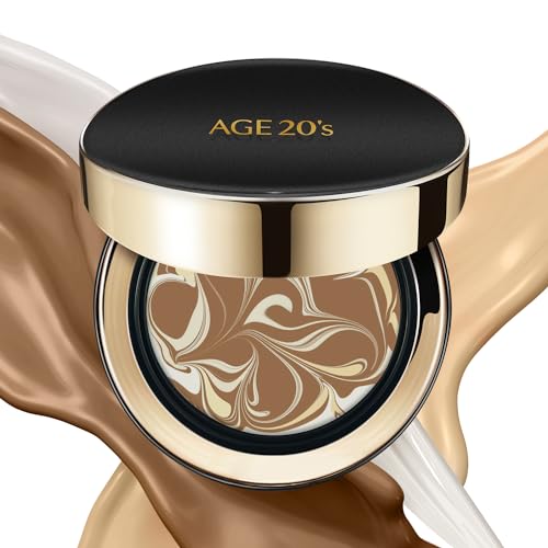 Image of AGE20'S Signature Essence Pact SPF 50+ | Pack of 1 | 31 Medium Tan | Cream Foundation, Dewy Finish, Natural Coverage | Korean Cushion Foundation