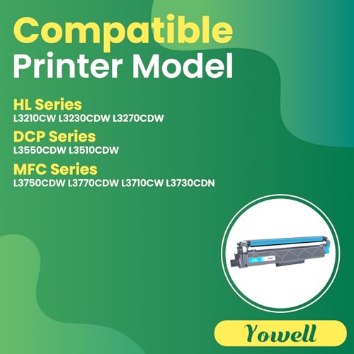 1x TN247 toner cyjan kompatybilny z Brother TN247 toner cyjan do tonera Brother MFC L3750CDW do DCP-L3510CDW DCP-L3550CDW MFC-L3710CW MFC-L3730CDN HL-L3210CW HL-L3230CDW HL-L32700 CDW CDW