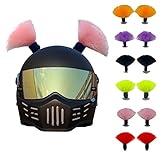 Motorcycle Helmet Decoration Braids, Helmet Accessories with Detachable Suction Cup Helmet Decoratio