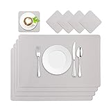 ✔Geschmackvolle Dekoration : Diese wärmeisolierenden tischsets abwaschbar können Ihren Esstisch (Stein, Glas, Holz, Metall)schaffen eine elegante Essensatmosphäre und zeigen Ihre Mode Geeignet für viele Gelegenheiten, Unser Tischset bietet Ihnen nicht nur Komfort und Funktionalität, sondern ist auch eine perfekte Dekoration