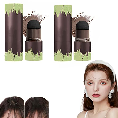 Natural Shade Hairline Powder Hair Shading Sponge Pen Instantly Hair Colour Shadow Cover Grey Hair Root Hair Touch-Up Waterproof Hair Line Powder Cover