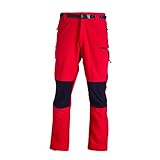 pantalones + 8000 hombre el corte ingles -.- Izas Chamonix, Pantalón de Montaña para Hombre, Rojo/Negro, L