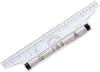 Plastic Measuring Rolling Ruler, Drafting Roller Ruler, Parallel Ruler, Multifunctional Drawing Design Ruler for Drafting