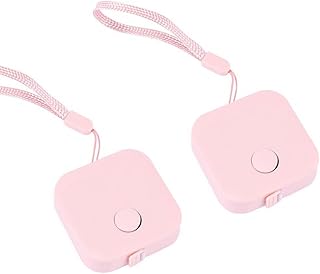 Vctitil Reglas flexibles de color rosa, Flexómetro, Regla retráctil portátil, 1,5 m, Cinta métrica imperial, Regla telescópica automática, 2 unidades