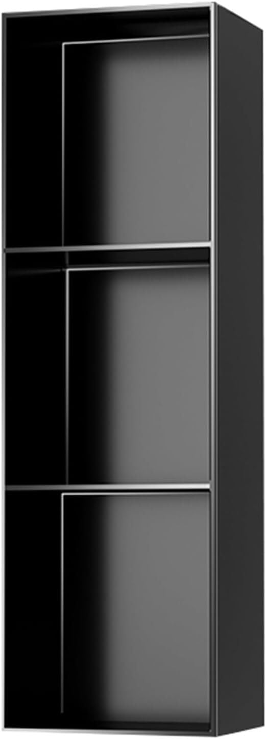 MYUYEE Bathroom Shower Recessed Niche, For Shampoo And Toiletries Recessed Mount Storage Shelf (Black 28X90X12.5Cm)