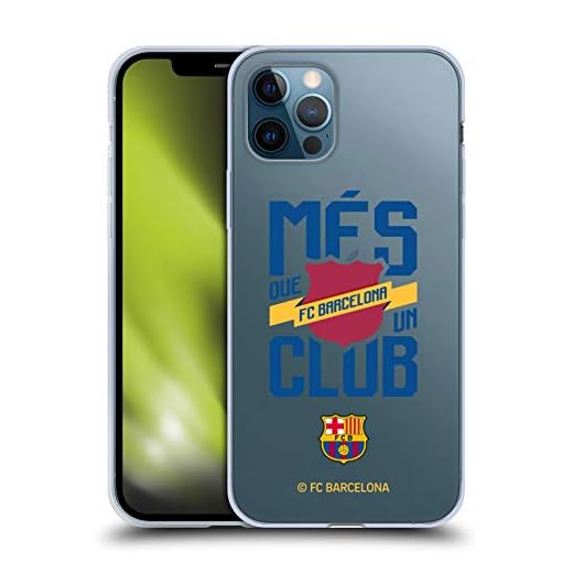 Officiell FC Barcelona Més Que Un Club Culé mjukt gelfodral kompatibelt med Apple iPhone 12/iPhone 12 Pro