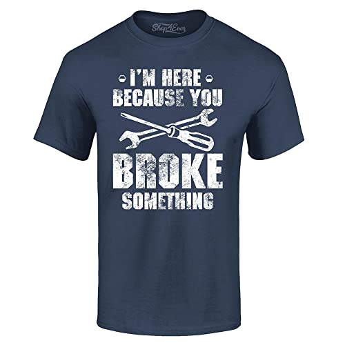 T-shirt shop4ever brocanteur marine M cadeau anniversaire drôle