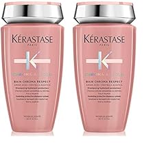 Kérastase, Chroma Absolu, Shampoo per Capelli Colorati Sensibilizzati o Danneggiati da Fini a Medi, Bain Chroma Respect, 250 ml (Confezione da 2)