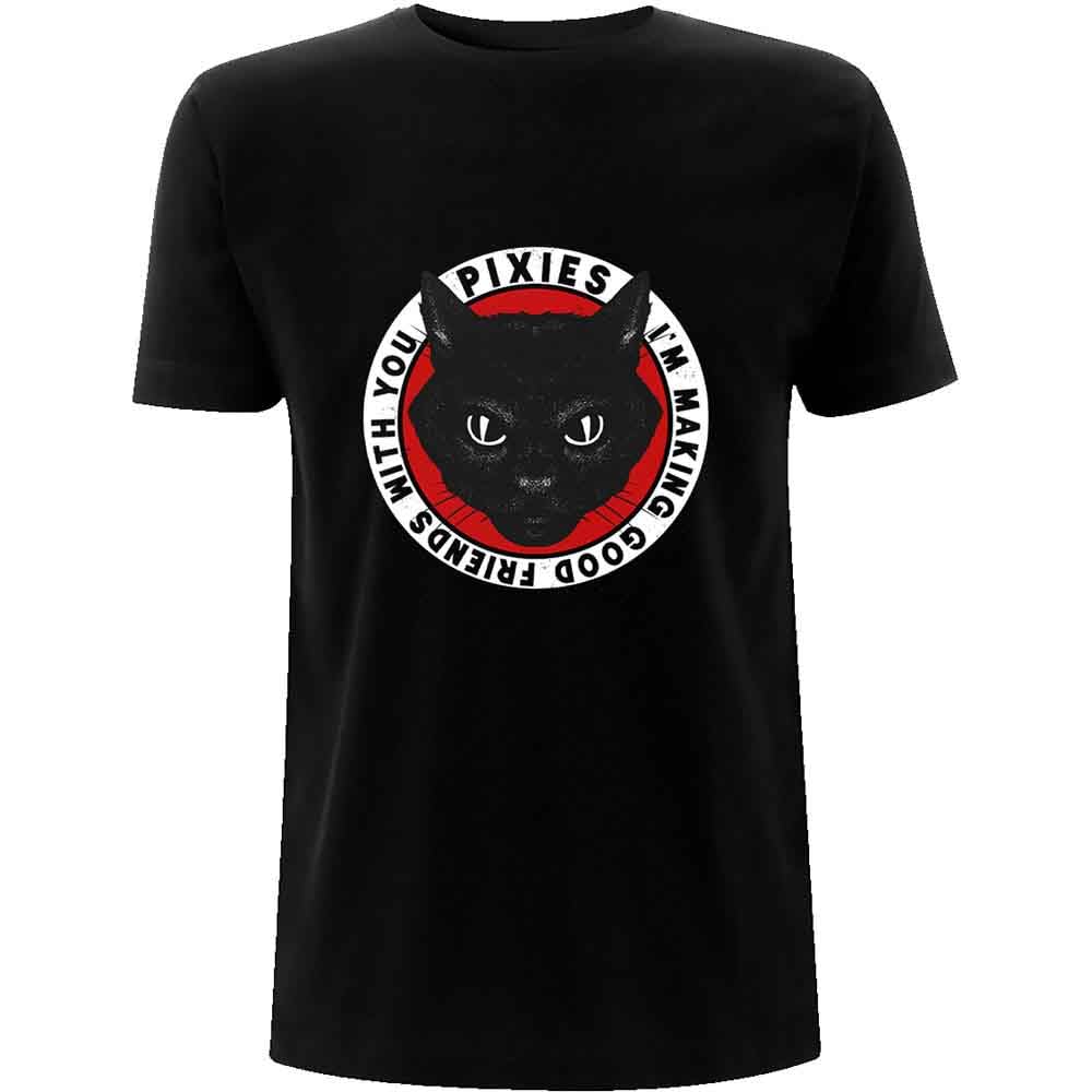Pixies T Shirt Tame Band Logo Official Mens Black L