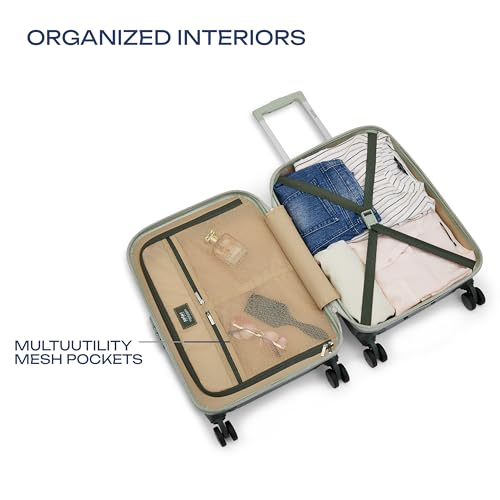 Image of Safari Select Haze 8 Wheels 57cm Cabin Trolley Bag Hard Case Carry-on Polycarbonate Luggage, TSA Lock, Anti Theft Securi Zipper, Organized Interior, Suitcase for Travel, Tropica