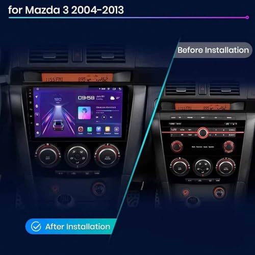 Radio coche 2 DIN con Carplay inalámbrico y 64GB para Kia Sportage 2004-2010 2