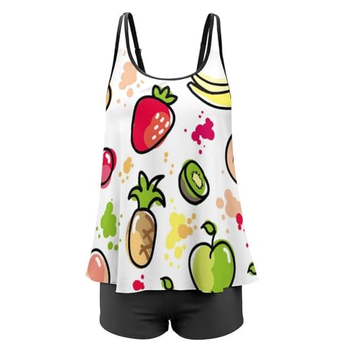 Tankini robe de plage dissimulant le ventre avec shorty de bain confortable