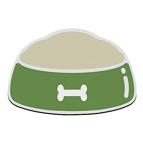 Pet Food Mat, Dog Feeding Mat for Food and Water Silicone Dog Dish Mats for Floors Waterproof Slip Dog Bowl Mat with Raised Edges to Prevent Food and Water Messes on Floor (Green, M) -  KSIEE, 1