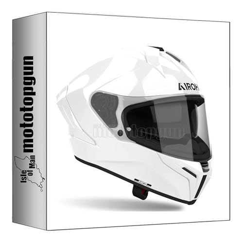 Casque intégral Airoh Matryx moto blanc pour vos balades et road trips