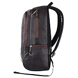 Gear Classic Anti Theft Faux Leather 18 inch 48 cms Brown Laptop Backpack (LBPCLSLTH0201)