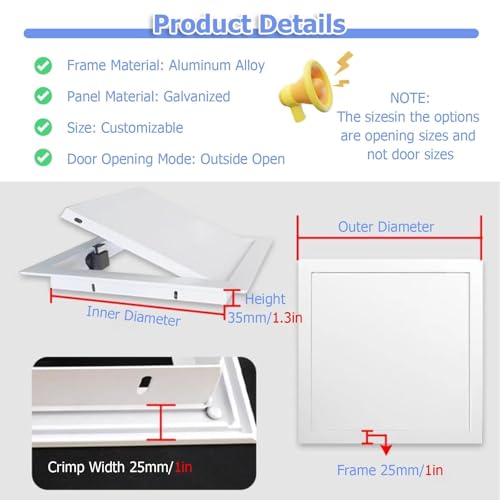 Trappe de service à ouverture tactile dissimulée pour gaine technique