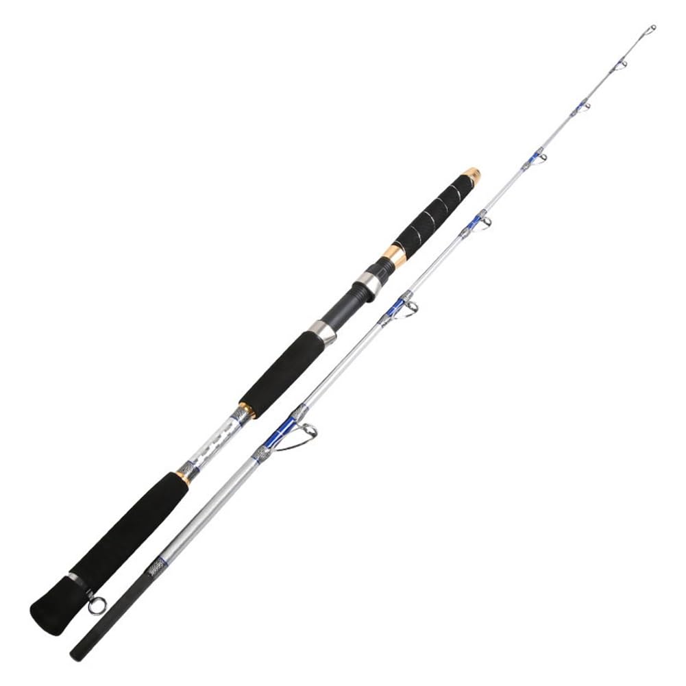 Caña Saltwater Slow Jigging Caña Super Hard Solid Fiberglass Caña de Pescar para Spinning(Spinning,2.1m)