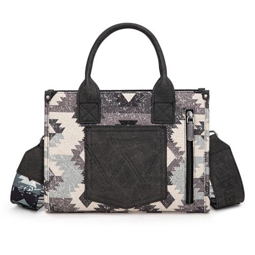 Image of Wrangler Purse Western Aztec Tote Bag Women Top Handle Handbags with Detachable Strap | Western