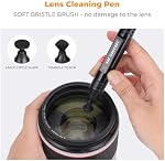 K&F CONCEPT 15-in-1 Kit de nettoyage d'objectifs pour caméra avec Air Bouffées, essuie-glaces*6, 60ml Liquide, tenue de nettoyage*5, stylo à lentilles, pinceau pour DSLR Téléphones cellulaires de filtre d'objectif de caméra