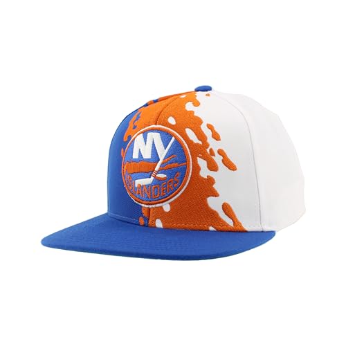 Image of ZHATS NHL Unisex-Adult NHL Officially Licensed Adjustable Snapback Hat Flat Bill Z11 Retro Paintbrush