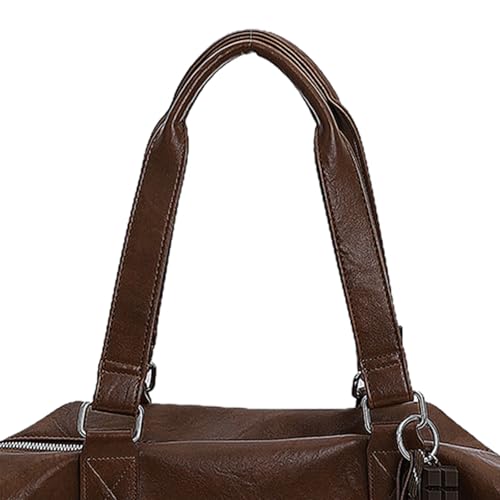 Sac à bandoulière rétro en cuir synthétique et grande capacité