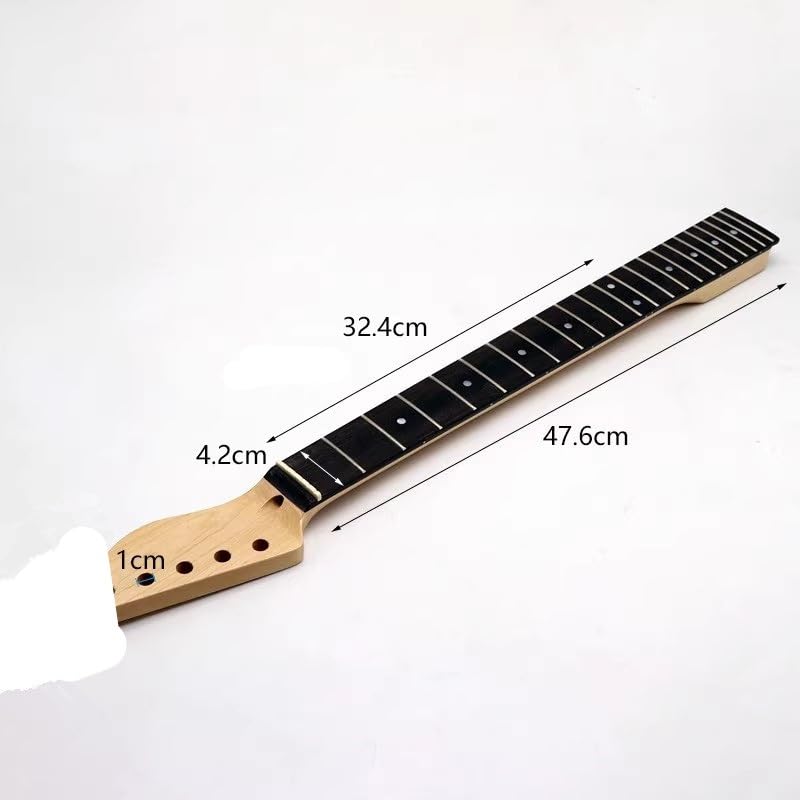 Manche guitare électrique érable et palissandre à 22 frettes avec repères points