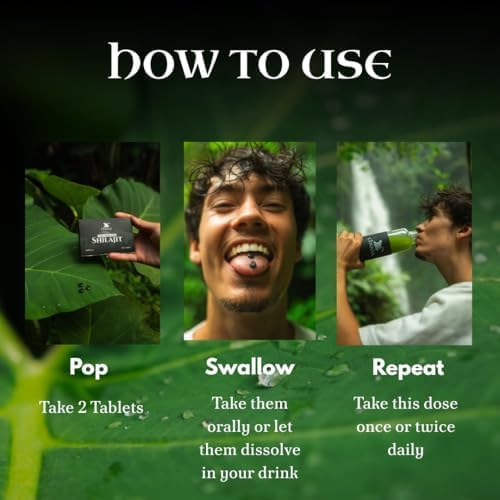 Miniatura 3 de Chuga Pure Himalayan Shilajit Tablets para hombres y mujeres  Shilajit orgánico cosechado 16,000 pies  Probado en laboratorio en Estados Unidos, 75+