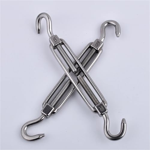 Tensor para cables Turnbuckle M6 M8 de acero inoxidable con broche de botón en forma de diamante, ideal para tensar cuerdas y redes de sombra miniatura 3