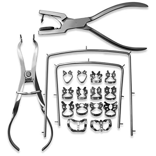 Surgical Online KIT_102 Comprehensive Dental Rubber Dam Kit - Medical Grade Stainless Steel, Rubber Dam Clamps cover