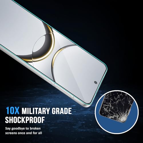 Image of ArmourPro Military Grade Gorilla Tempered Glass Screen Protector Compatible for Oppo Find X8 Pro with Edge to Edge Coverage, Cable Protector and Easy Installation kit (6.7 Inch)