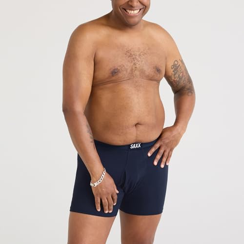 SAXX Underwear Co. Men's Underwear with Pouch Vibe Super Soft Boxer Brief 7Pk, Black/Grey Htr/Navy, X-Large4
