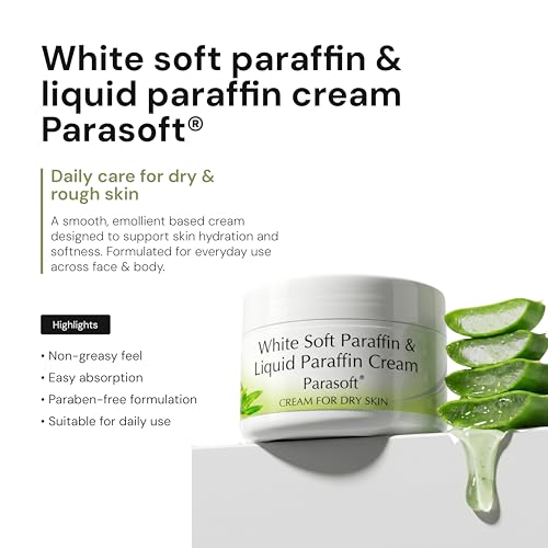 Image of Parasoft Moisturizing Cream with Aloe Vera - 100g (Pack of 2) | Deep Hydration Intense Moisturizer for Dry & Dehydrated Skin, Non-Greasy, All-Season Daily Skincare, Dermatologist Tested, Paraben-Free
