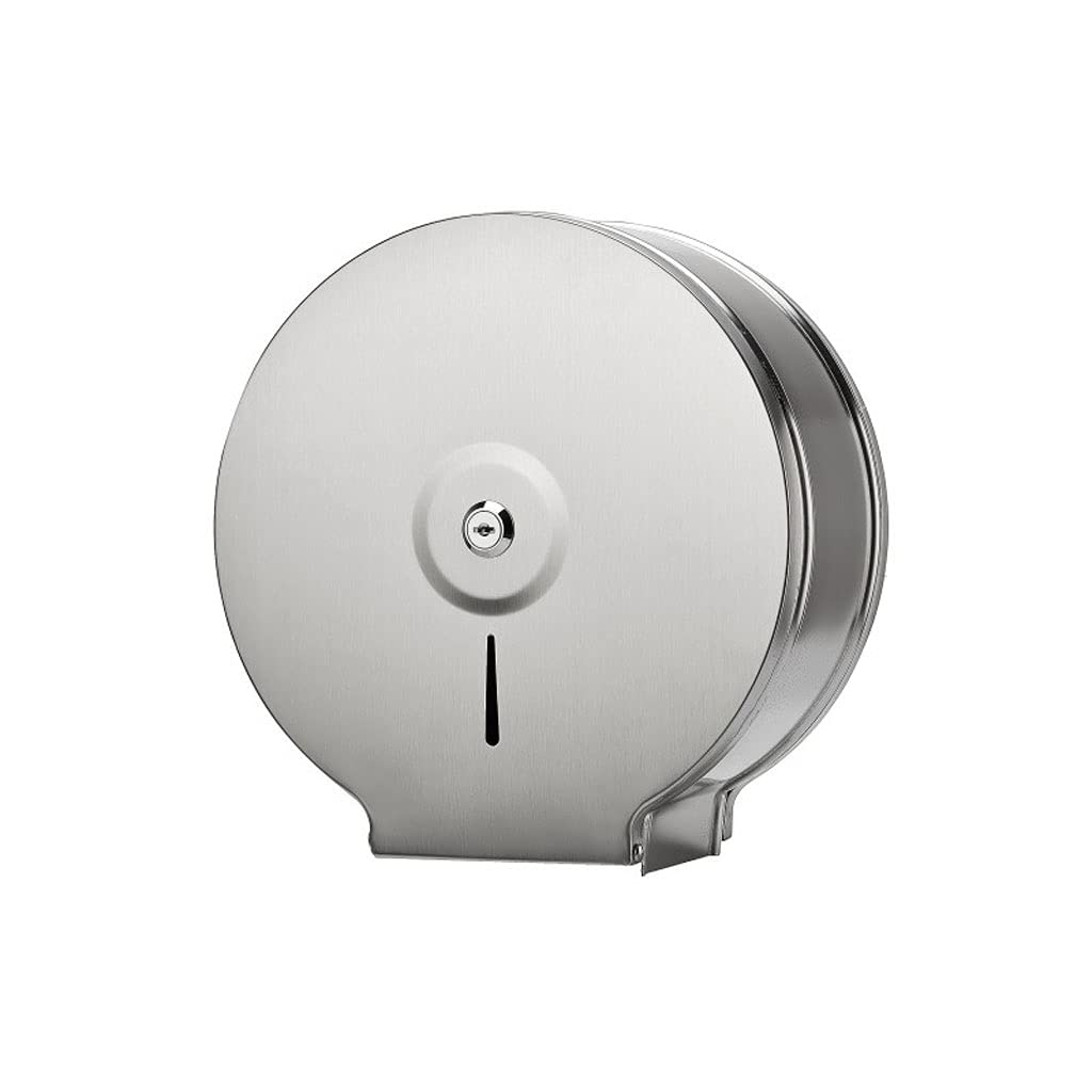 Caja Dispensadora de Pañuelos Dispensador de toallas de papel comercial montado en la pared, dispensador extra grande del papel higiénico, acero inoxidable para uso comercial o doméstico con una llave
