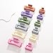 Alemaky 12 Pack Square Colorful Hair Clips, Big and Small Neutral Rectangle Claw Clips, Non-slip Matte Hair Clips for Women,Strong Hold jaw clip for Thick Thin Hair Silver Brown White Pink