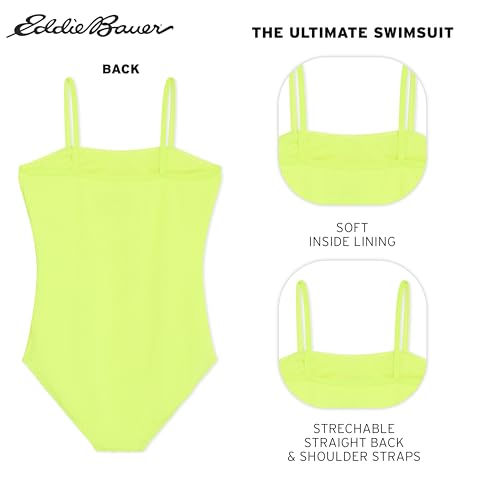 Image of Eddie Bauer Girls' UPF 50+ Scoop-Neck Stretchable One-Piece Swimsuit