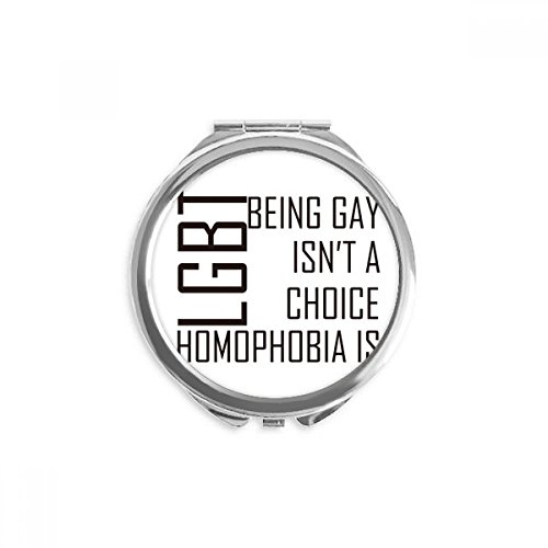 Miroir LGBT rainbow flag de poche multicolore idée cadeau original et utile