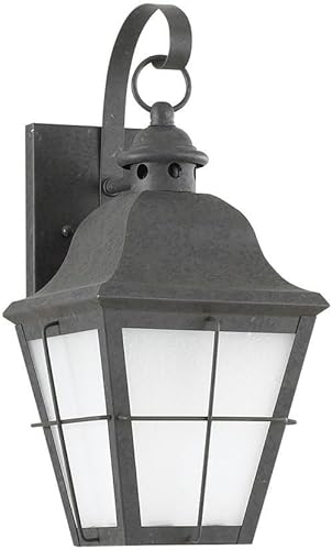 Sea Gull Lighting Generation 89062EN3-46 - Farol de pared transitorio para exteriores de Seagull-Chatham Collection con acabado oscuro, bronce