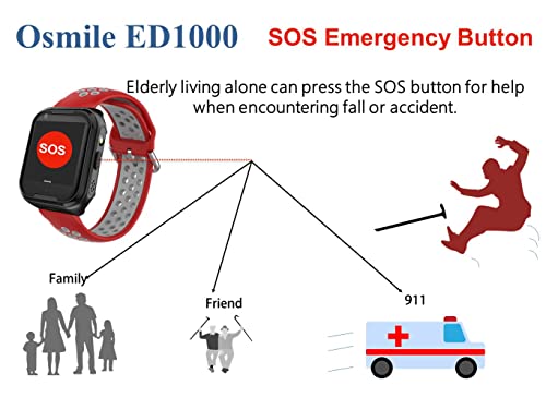 Osmile Ed1000 Gps Anti-Lost Tracker For Dementia, Alzheimer & Autism Patients (Gps Watch For Elderly & Kid With Sos Call, Tracking & Geofence Function) #TOP3