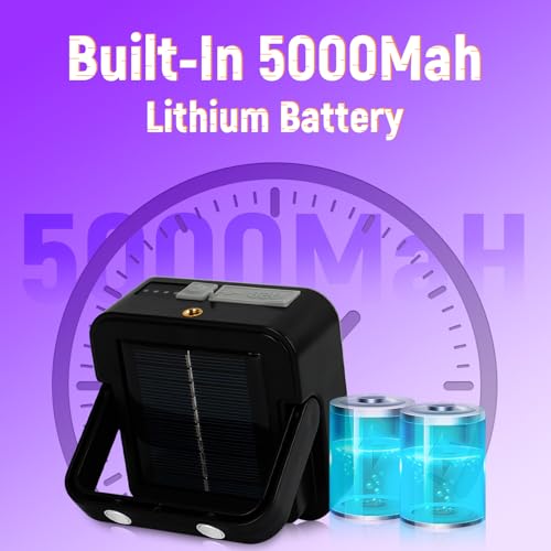 Image of Benss LED Black Ligh,Rechargeable 5000mAh 120 UV led, IP65 Waterproof & Magnetic, Long Runtime Ultraviolet Light for Neon Glow Party, Halloween, UV Posters, Body Paint, Fluorescent Art