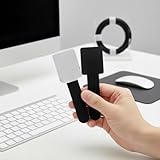 10Pcs Reusable Hook and Loop Cable Ties, Self-Adhesive Cord Organizer Straps for Home Office Use Black