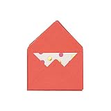 Rico Design 10x Mini Briefumschläge mit Karte Elfenbein - Karte zum selbst gestalten- Umschlag für Einladungen, Geburtstagskarten, Glückwunschkarten, 4,5 x 3 cm, 2859149